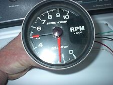 10000 Rpm Sports Comp Tachometer By Auto Meter Used