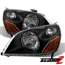 For 2003-2005 Hond Pilot Suv Jdm Style Black Front Headlights Assembly Pair