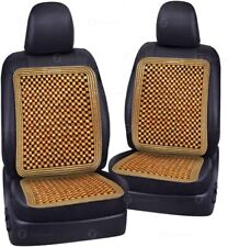Zone Tech Car Natural Wooden Beaded Seat Cover Massage Cushion