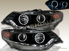 Fit For Acura Tsx 09-12 Projector Ccfl Dual Halo Headlights Wled Black R8 Style