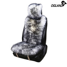 Ogland Sheepskin Fur Car Seat Covers Wool Car Seat Cushion1 Front Seat