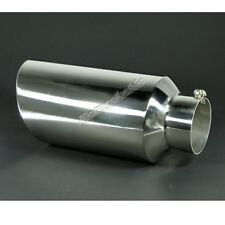 5 Inlet 8 Outlet 18 Long Stainless Steel Rolled Edge Diesel Exhaust Tip
