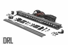 Rough Country 20cree Led Light Bar-single Row Black Series W Cool White Drl