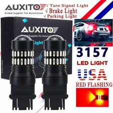 Auixto Led 3157 3156 Strobe Brake Light Bulb Legal Flash Blinking Alert Upgrade