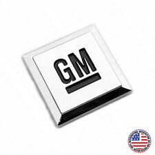 Gm Logo Mark Of Excellence 1.25 Fender Door Nameplate Emblem Badge Chrome Black