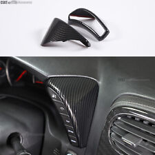Abs Carbon Fiber Interior Dash Button Frame Trim Cover Fits Corvette C6 2005-13