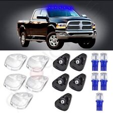 5x Cab Marker Roof Clearance Clear Lights Led Bulb Base For 1999-2016 Ford