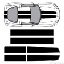 Ez Rally Racing Stripes 3m Vinyl Stripe Graphic Decals For Chevy Corvette