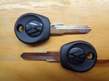 Lot Of 2 Blank Keys Fits Vw Scirocco Rabbit Jetta Audi 100 Pack Of Two New