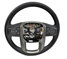 Oem 19-22 Chevy Silverado Gmc Sierra Yukon Black Leather Heated Steering Wheel