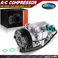 Ac Compressor With Clutch For Honda Civic 2002-2005 L4 1.7l Acura El 3 Wire Lead