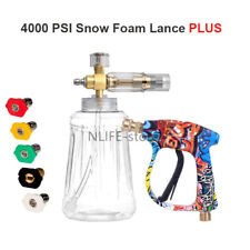 4000psi 14 Snow Foam Pressure Washer Gun Car Cleaning Soap Lance Cannon Bottle