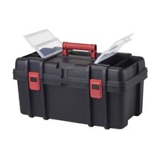 22-inch Toolbox Plastic Tool And Hardware Storage Black