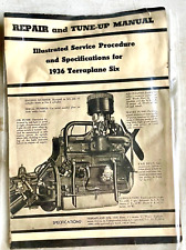 1936 Hudson Terraplane Repair Booklet Manual To Fix It And 1937 1938 Hobby Info