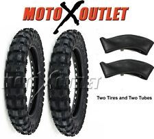 Honda Crf50 Tires Pair With Tubes 2.50x10 Xr50 Crf Xr 50 Tire Front Rear