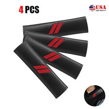 4x Red Safety Seat Belt Shoulder Pad Cover Fit For Dodge Accessories Comfortable