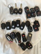 Lot Of 25 Used Oem Car Key Fobs Remotes Keys Ford Vw Honda Toyota Nissan