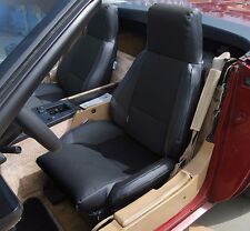For Chevy Corvette C4 Type3 1984-1993 Black Iggee Custom Full Set Seat Covers
