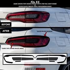 Set Fits 2019-2023 Bmw X5 Smoke Tail Light Rear Precut Tint Black Overlay Vinyl