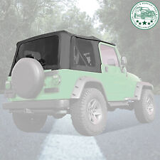For Jeep Wrangler Tj Soft Top Replacement1997-06wtinted Windows Black Vinyl