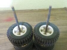 Vintahe Wrecker Or Jeep 4 Tires 2 Axles 2 New Nuts For Parts