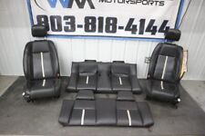 2011-2014 Ford Mustang Gt Front And Rear Seats Leather White Stripe Oem