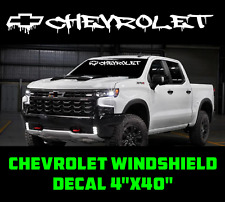 Chevy Truck Windshield Silverado Sticker Vinyl Decal Tailgate Offroad Turbo Drip