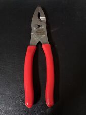 Snap-on Tools Usa New 8 Red Talon Grip Combination Slip Joint Pliers 47acf