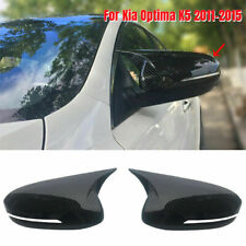 For Kia Optima K5 2011-2015 Carbon Fiber Ox Horn Rear View Side Mirror Cover