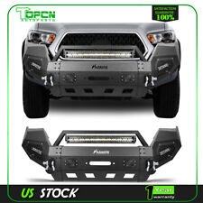 For 2016-2019 2020 Toyota Tacoma Front Bumper W D-ringwinch Seatled Light