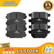 Front Rear Ceramic Brake Pads For 2019 2018 2017 2016-2009 Toyota Corolla