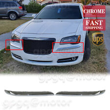 For Chrysler 300 11-2014 Chrome Front Bumper Molding Trim 68127940ab 68127941ab