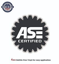 Ase Certified Mechanic Vinyl Decal Sticker Car Bumper 4mil Bubble Free Us Made