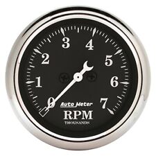 Auto Meter Old Tyme Black Series 2-116 In-dash Tachometer Gauge 0-7000 Rpm