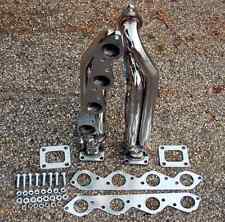 Big Block For Chevy Bbc T3t4 Twin Turbo Stainless Headers Manifold Muscle Ss V8