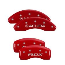 Mgp Caliper Covers Set Of 4 Red Finish Silver Acura Rdx