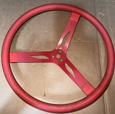 Steering Wheel 17 3 Spoke Steel Red Quick Car