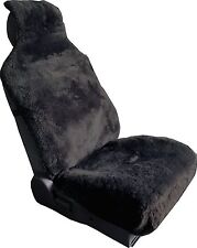 Luxurious Sheepskin Charcoal Wrap Seat Cover 1 Piece
