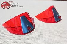Red Plastic Headlight Headlamp Visor Bulb Trim Poker Golf Hat Cover Custom Car