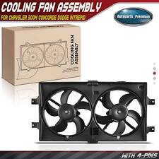Dual Fan Assembly Wo Controller For Chrysler 300m Concorde Lhs Dodge Intrepid