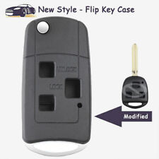 Modified Flip Remote Key Case Shell Fob 3 Btn For Toyota Land Cruiser Fj Cruiser
