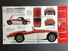 1955 - 1956 Austin 100m Convertible Spec Sheet Poster Folder Brochure