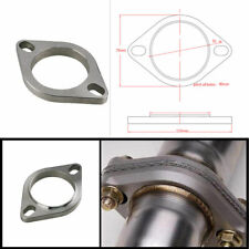 2 Exhaust Flange Pipe Header Slotted 2-bolt Hole Universal Stainless Steel 2in