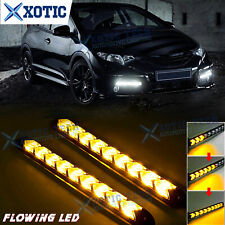 Turn Signal Drl Switchback Amber White Arrow Flowing Strip Light For Honda Acura