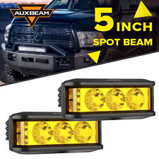 Auxbeam 5 60w Car Led Work Light Bar Spot Pods Driving Offroad Amber Fog Lamp