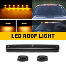 Full Set Amber Cab Roof Marker Led Lights Assy For 07-21 Chevy Gmc 2500hd 3500hd