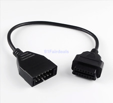 12pin Obd1 To 16 Pin Obd2 Connector Adapter Cable For Gm Diagnostic Scanner 40cm