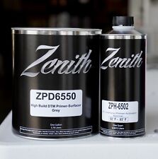 Zenith Zpd6550 Auto 2k Urethane High Build Dtm Primer Surfacer Grey Gallon Kit