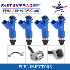 4x 410cc Fuel Injectors 16450-rwc-a01-fj983 For Rdx Rsx Tsx Integra Civic