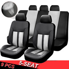 For Jeep Pu Leather Car Seat Cover 5-seats Protector Front Rear Full Set Cushion